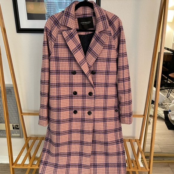 Scotch & Soda Plaid Coat - Picture 1 of 6